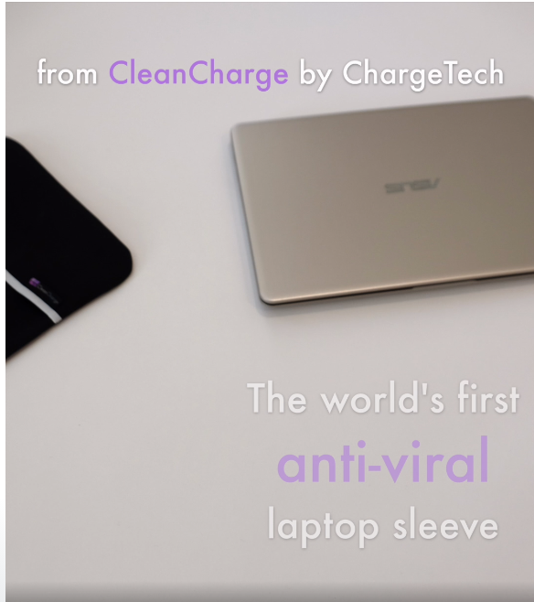 CleanCharge Laptop Sleeve with ViralOff